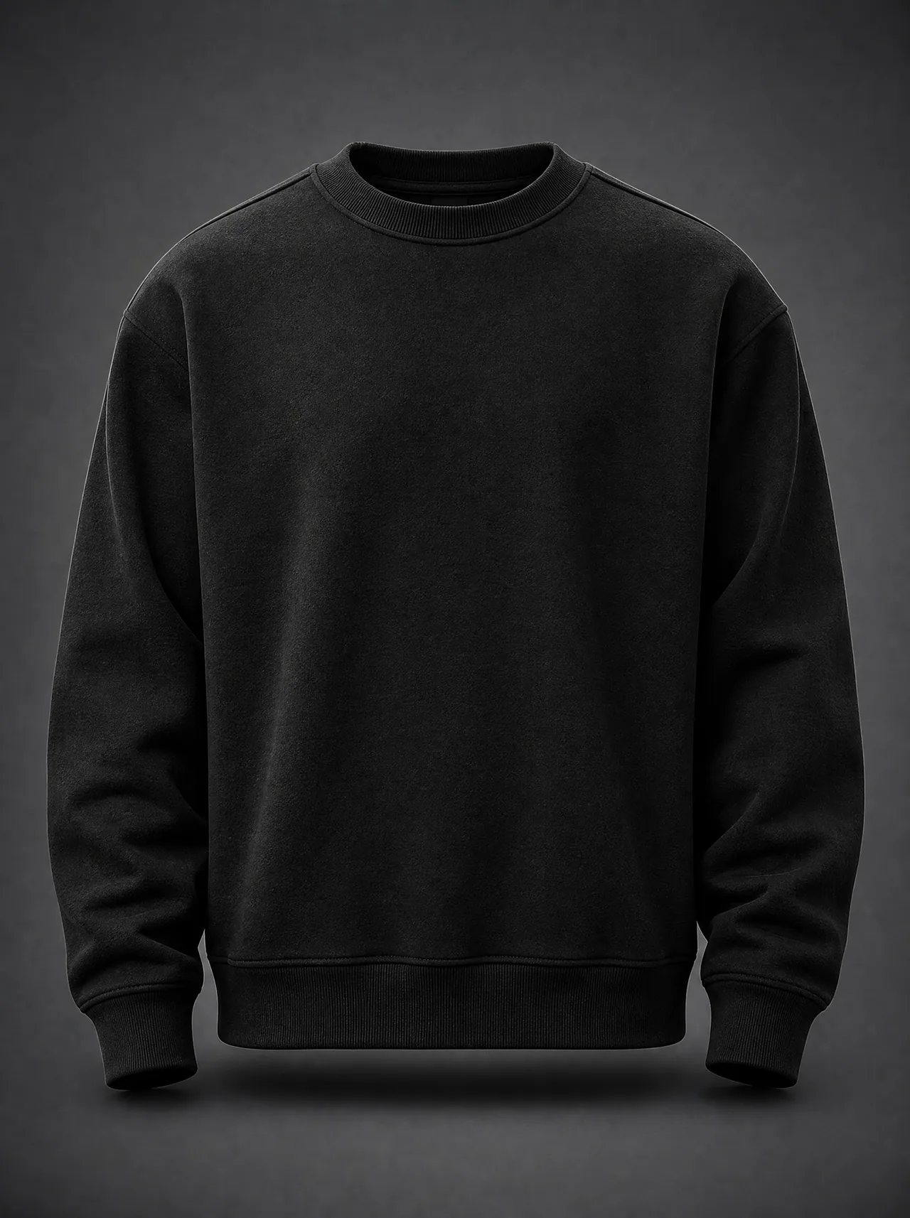 Relay Crewneck — Jet Black