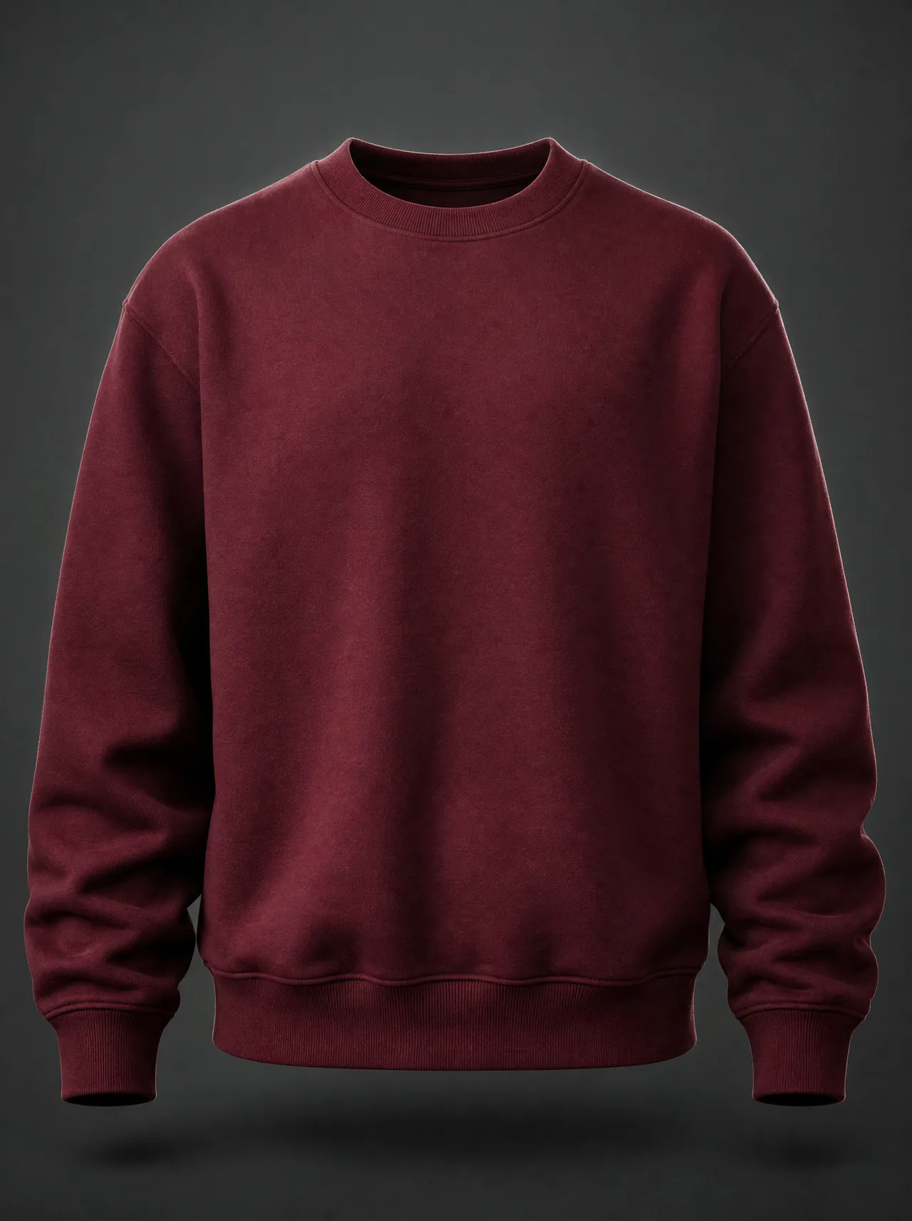 Relay Crewneck — Deep Burgundy