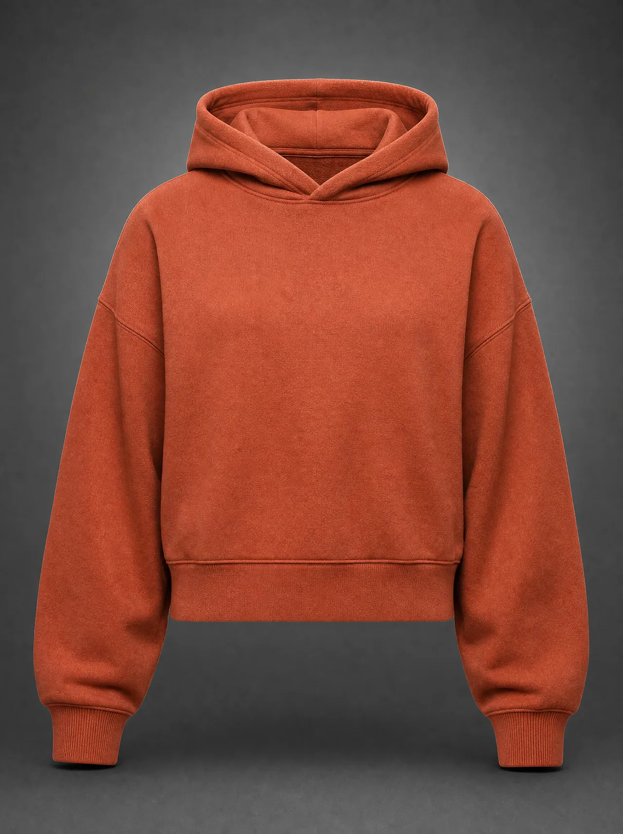 Boxy Pullover Hoodie — Clay