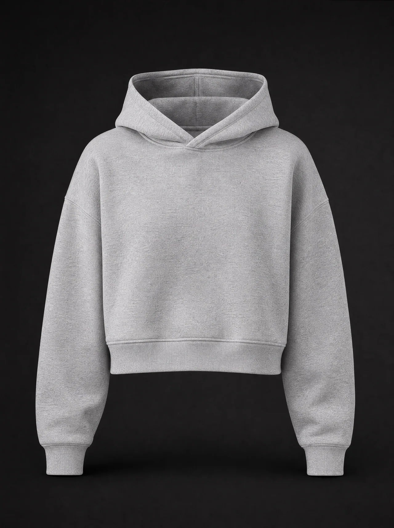 Boxy Pullover Hoodie — Ash Grey