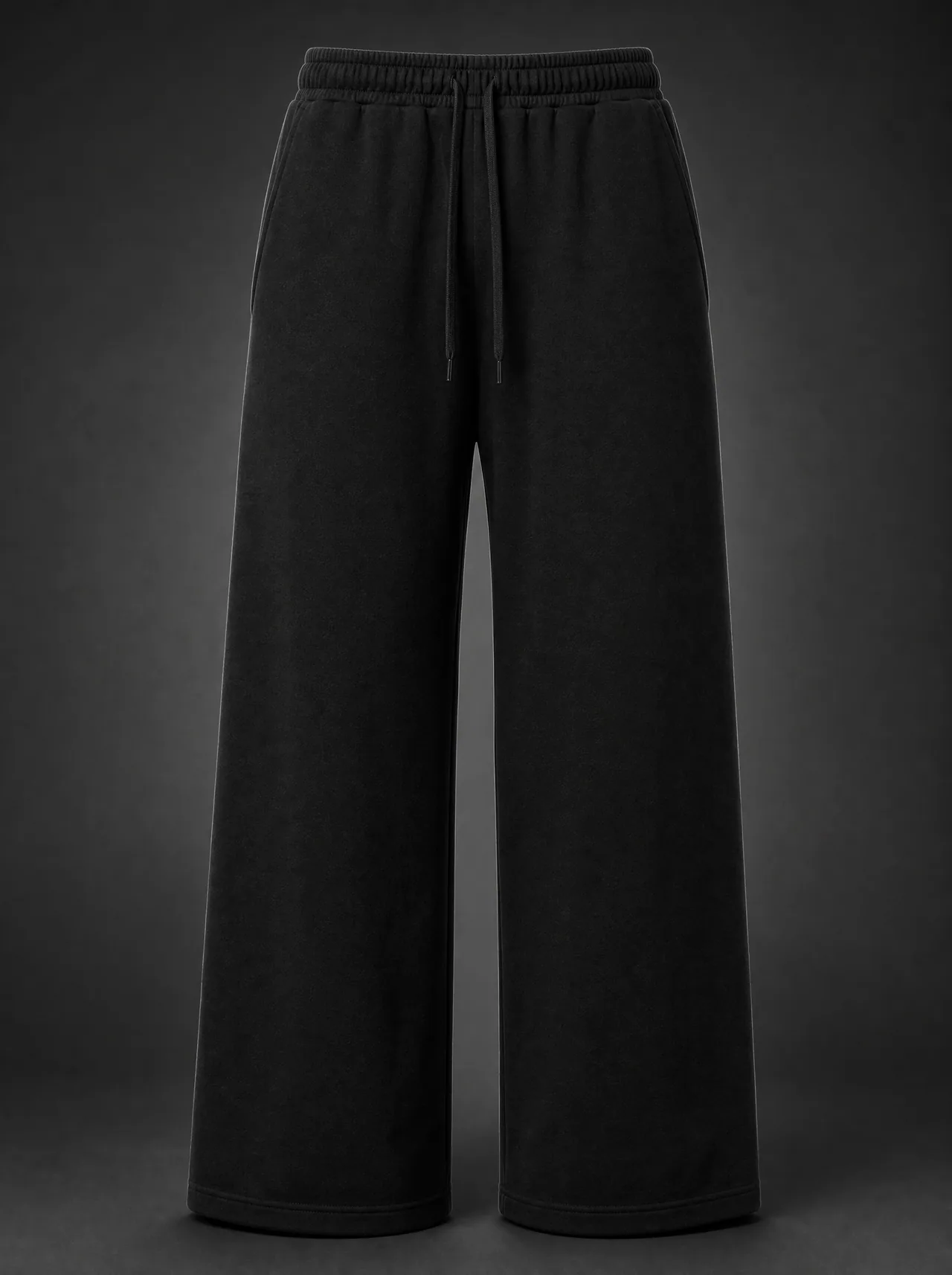 Wide Sweatpant — Jet Black