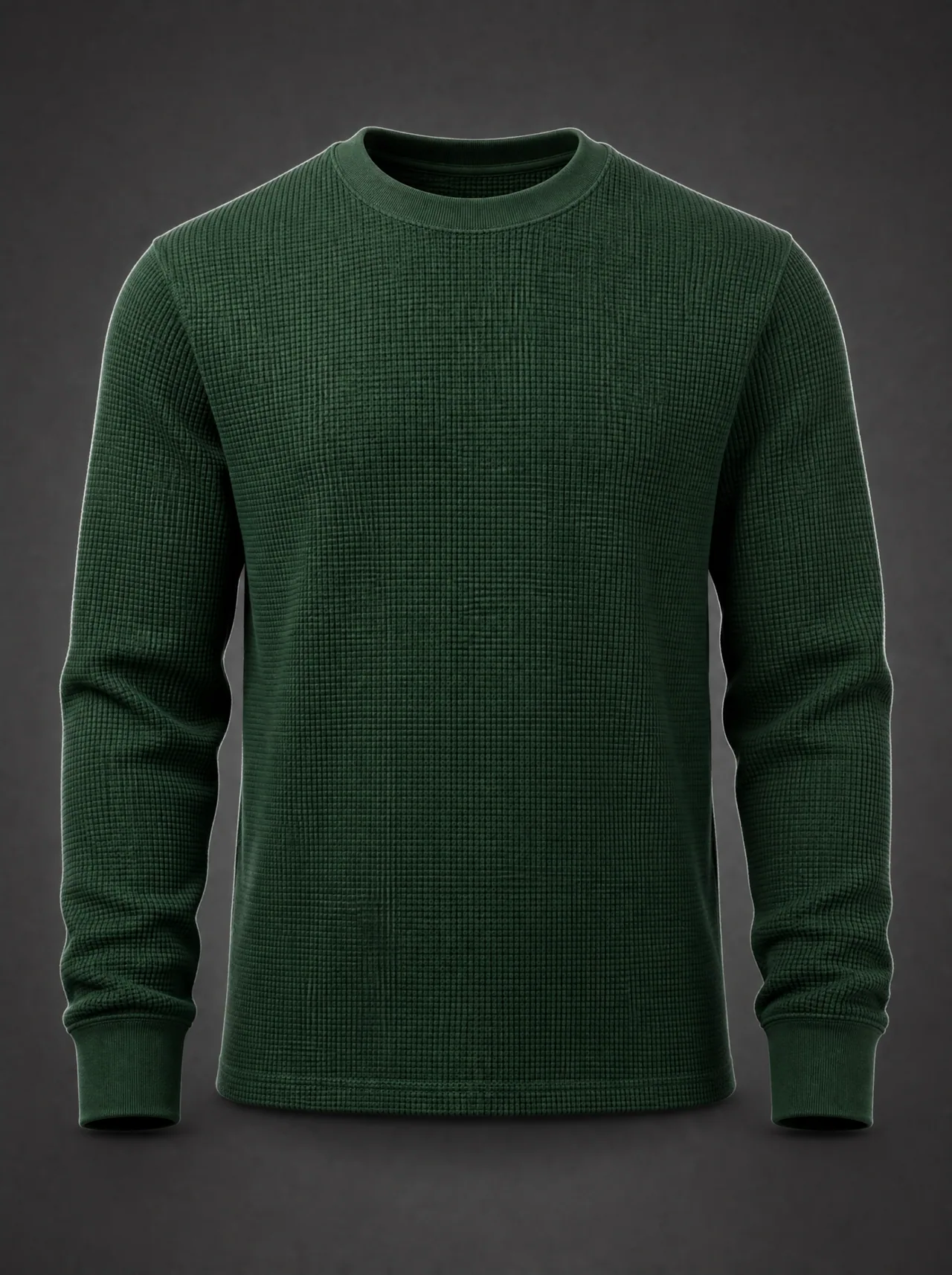 Waffle Longsleeve — Forest