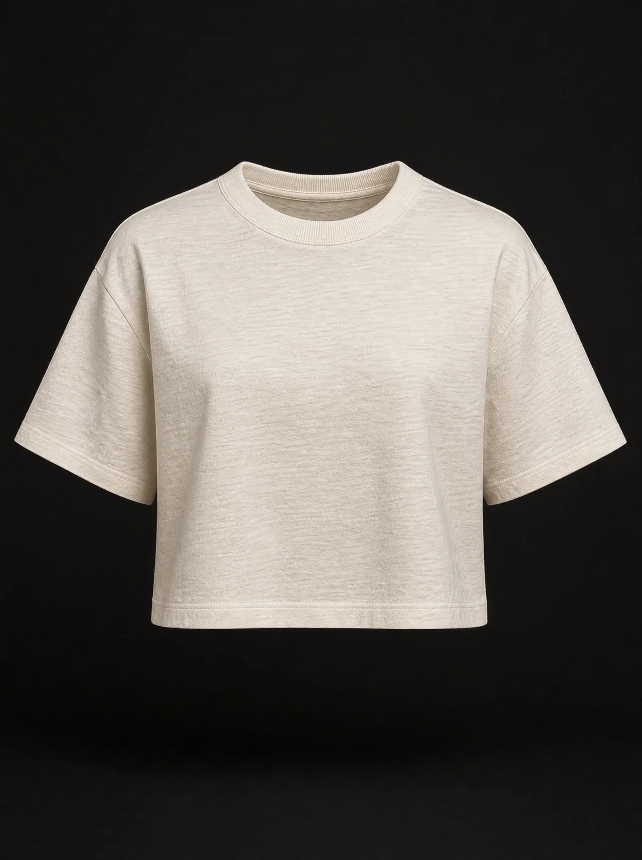 Boxy Tee — Bone
